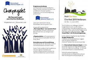 Projektstart "Mit Gospel und Pop zum Chorfest 2019 in Heilbronn" @ Sportgaststätte OG der SpVgg Warmbronn