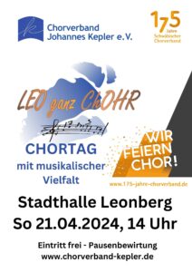 Chortag CVJK 2024 "Wir feiern Chor" @ Stadthalle Leonberg