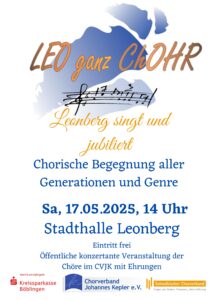 Chortag 2025 - Chorische Begegnung "Leonberg singt und jubiliert" @ Stadthalle Leonberg